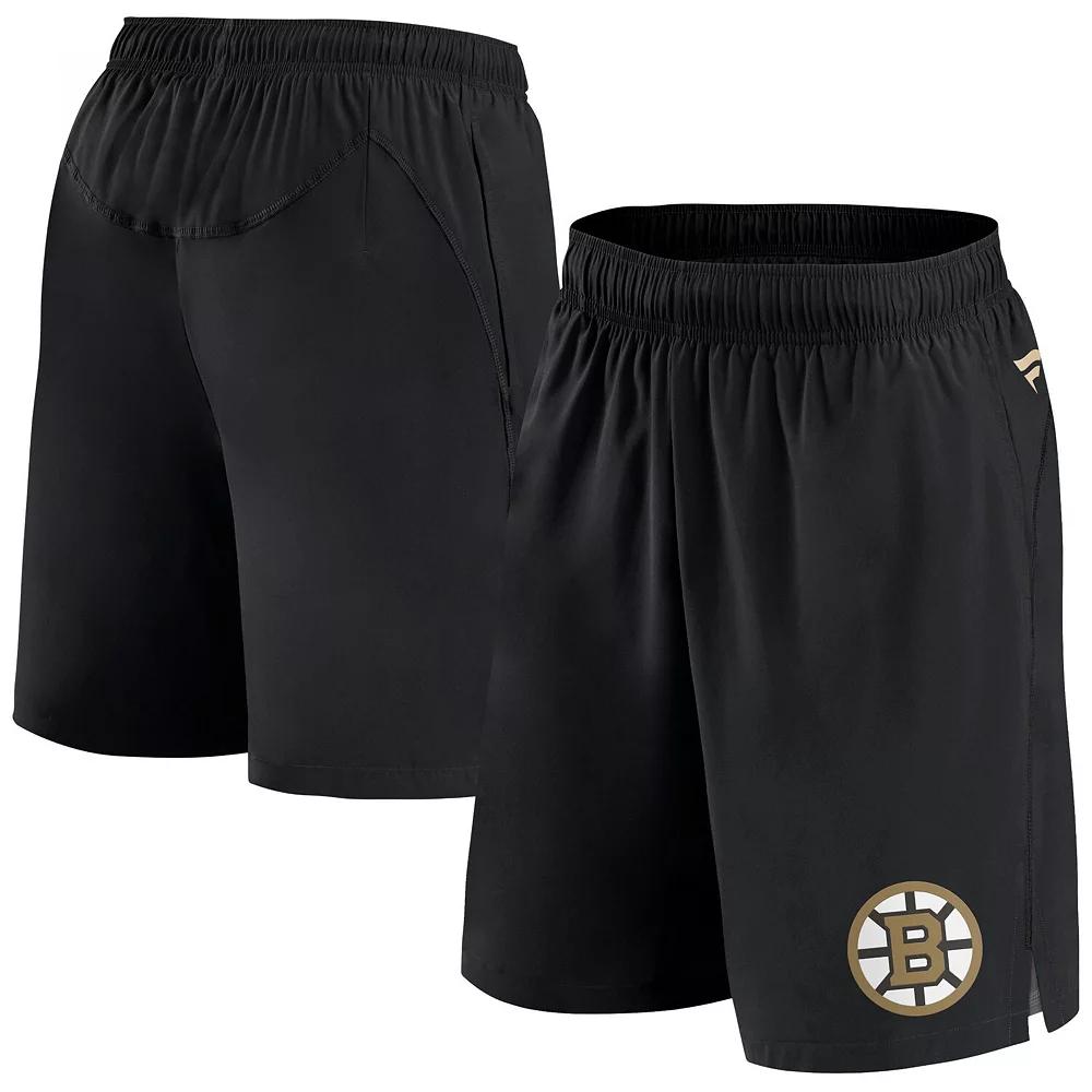Men's Fanatics Branded  Black Boston Bruins Authentic Pro Tech Shorts, Size: 2XL Product Image