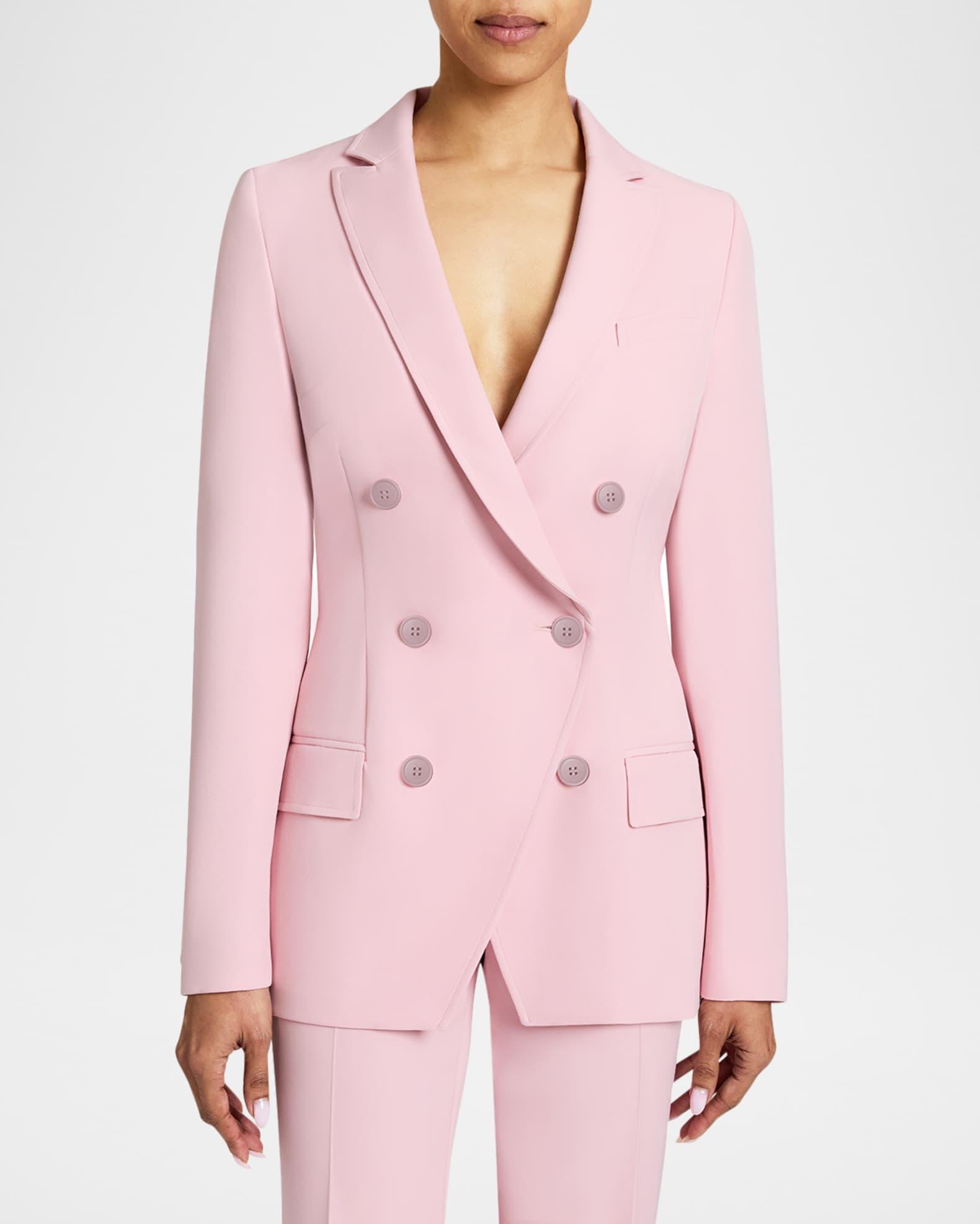 Paco Double-Breasted Stretch Crepe Jacket Product Image