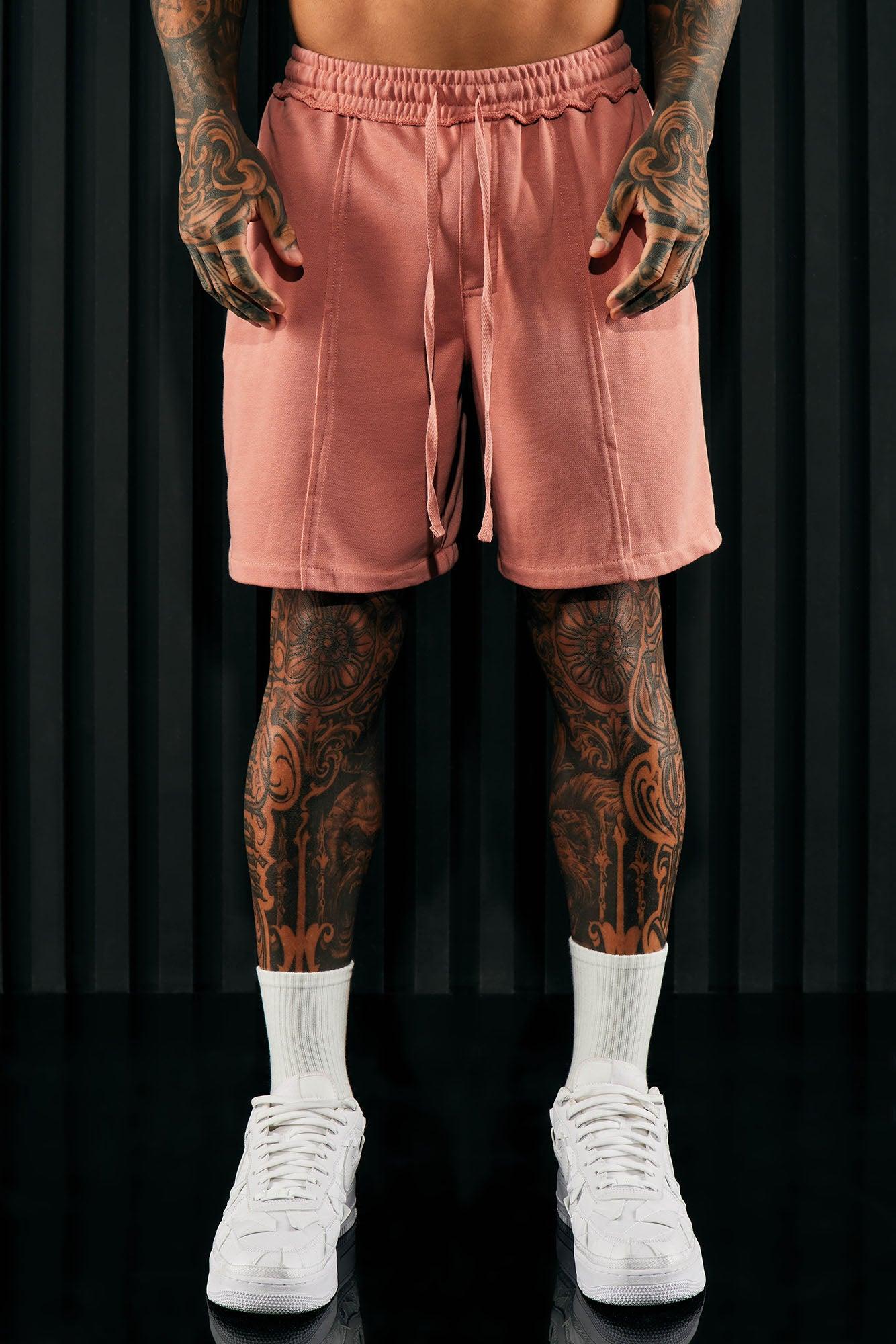 I Like How It Looks Terry Shorts - Mauve Product Image