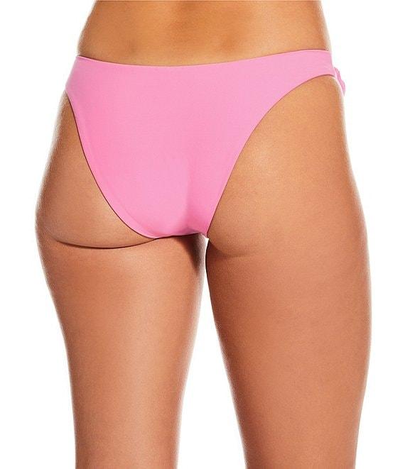 Gianni Bini Fabric Rosette V-Scoop Front High Leg Swim Bottom Product Image