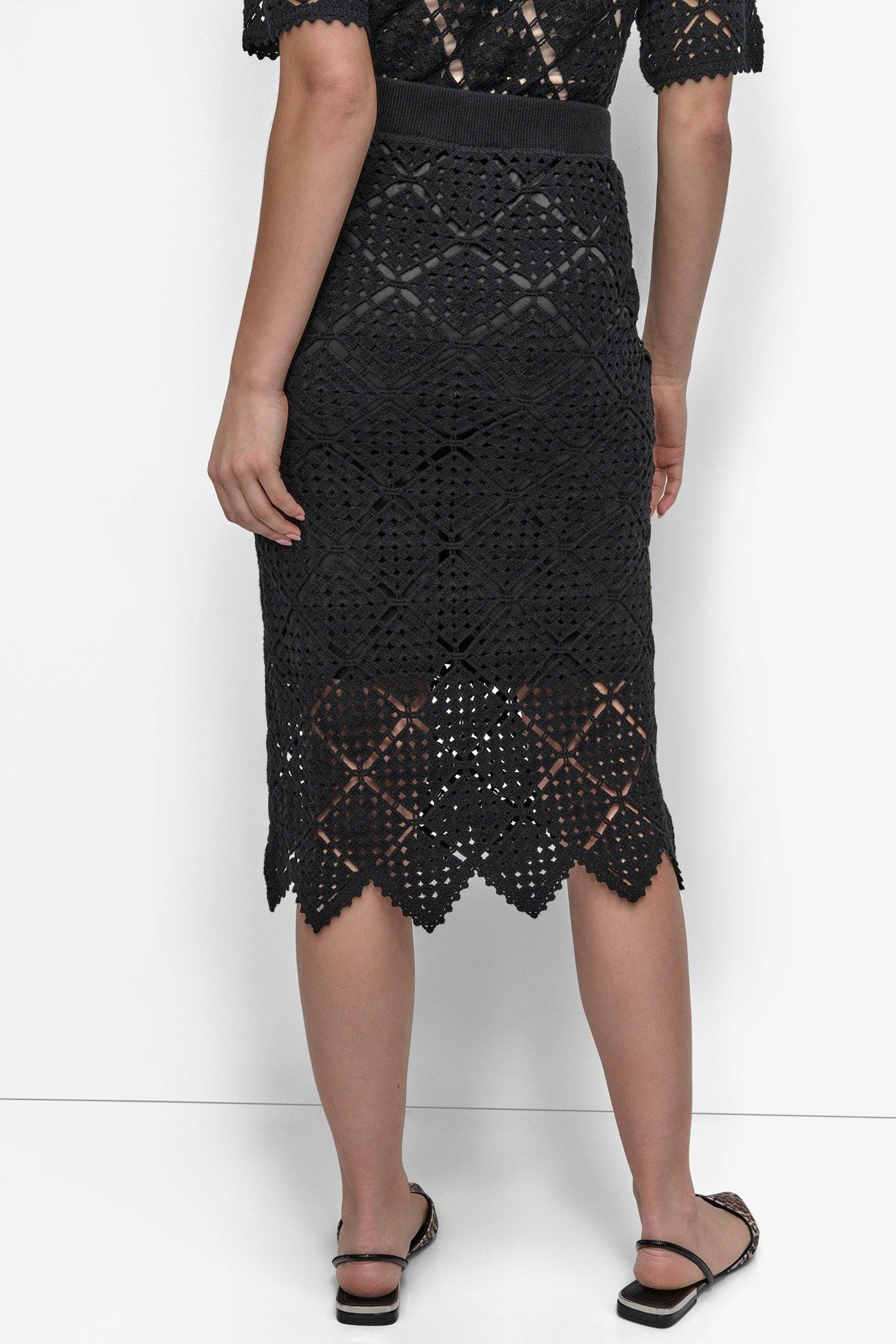 CROCHET MIDI PENCIL SKIRT Product Image