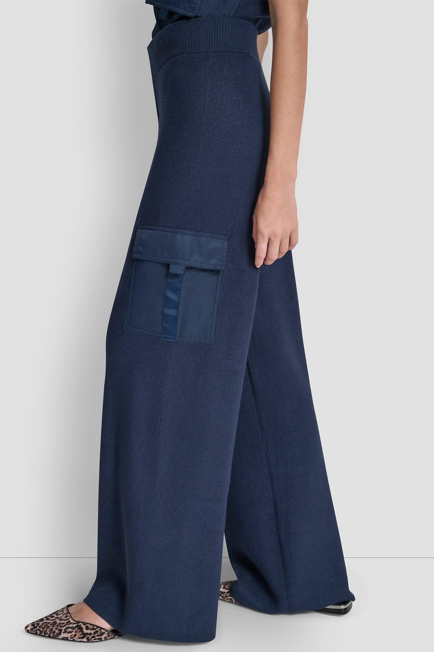 HIGH-RISE CARGO SWEATER PANT Product Image