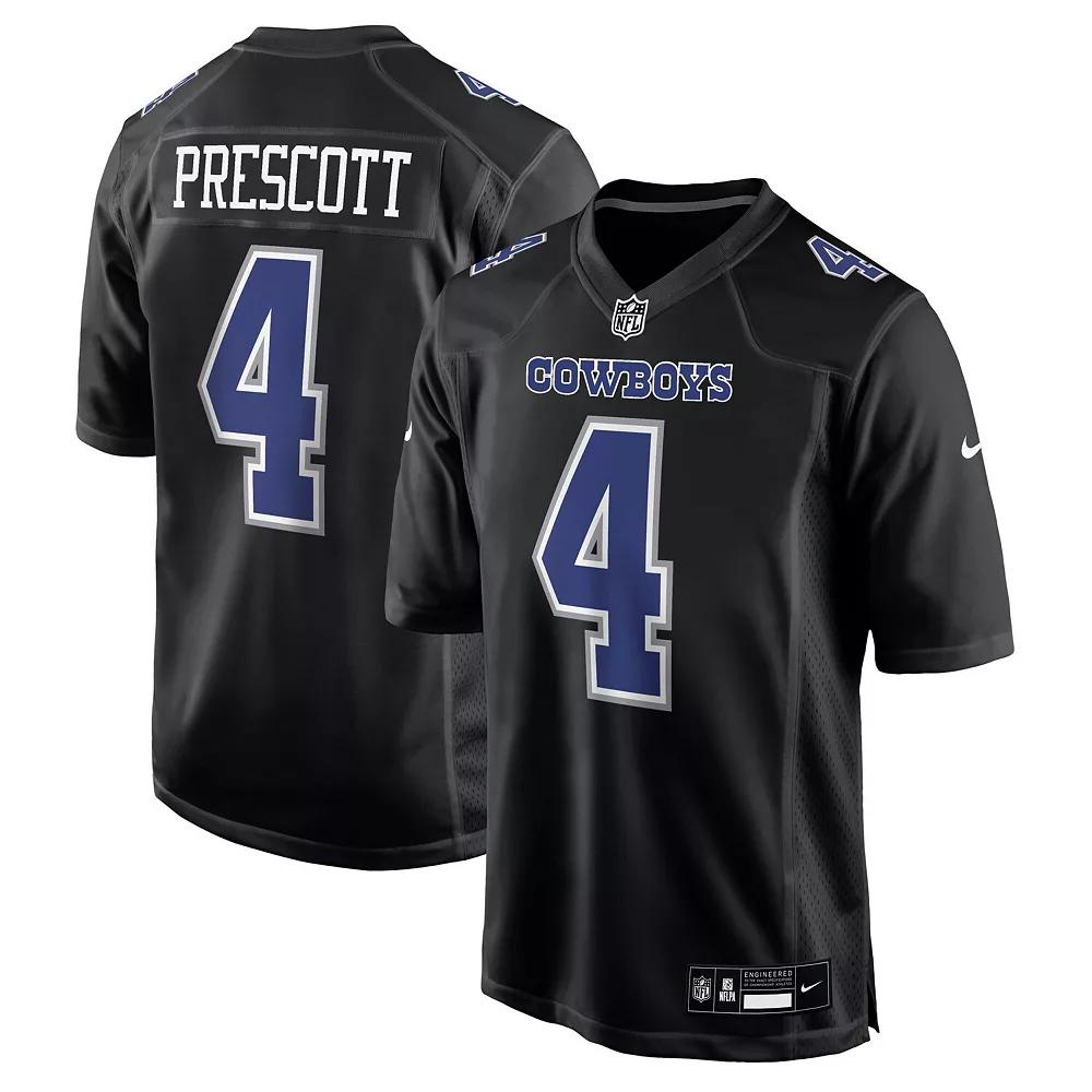 Men's Nike Dak Prescott Carbon Black Dallas Cowboys Fashion Game Jersey, Size: Large Product Image