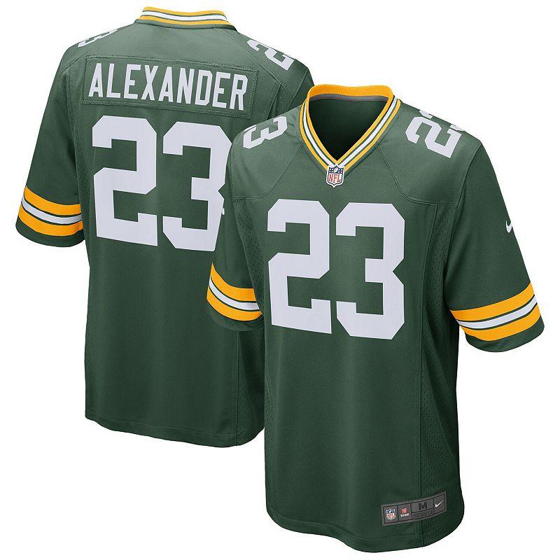 Men's Nike Jaire Alexander Green Green Bay Packers Game Jersey, Size: Large Product Image