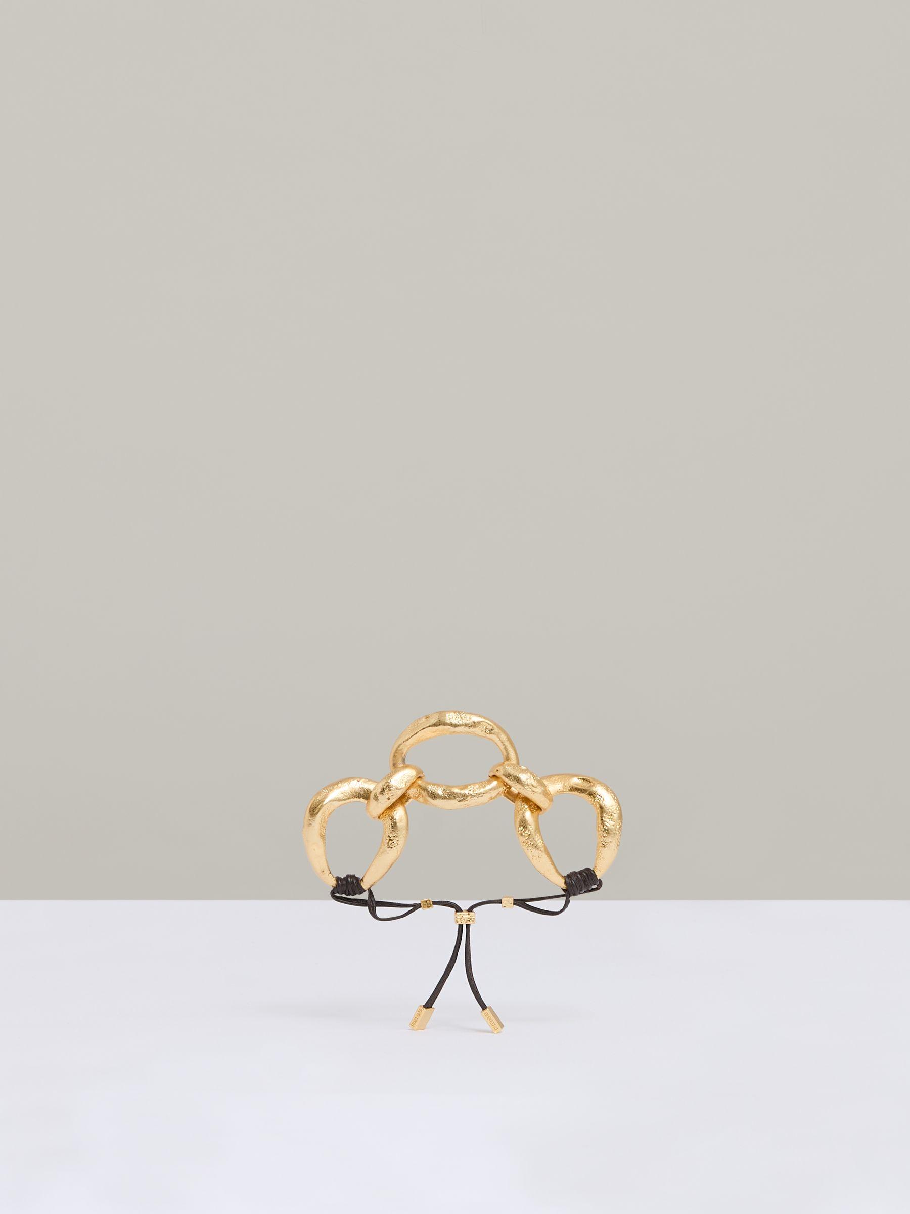 Molten Link Bracelet in Gold Tone Product Image