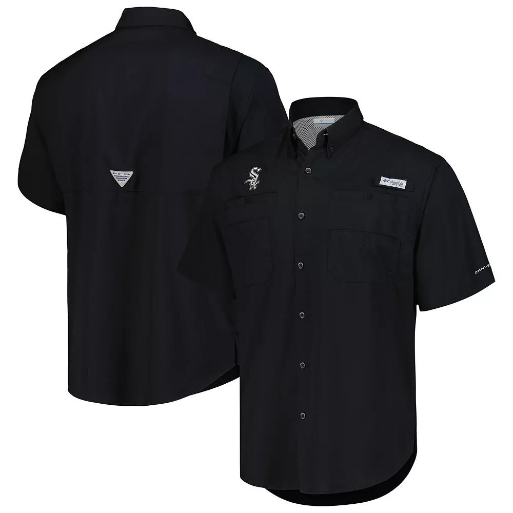 Men's Columbia Black Chicago White Sox Tamiami Omni-Shade Button-Down Shirt,  Product Image