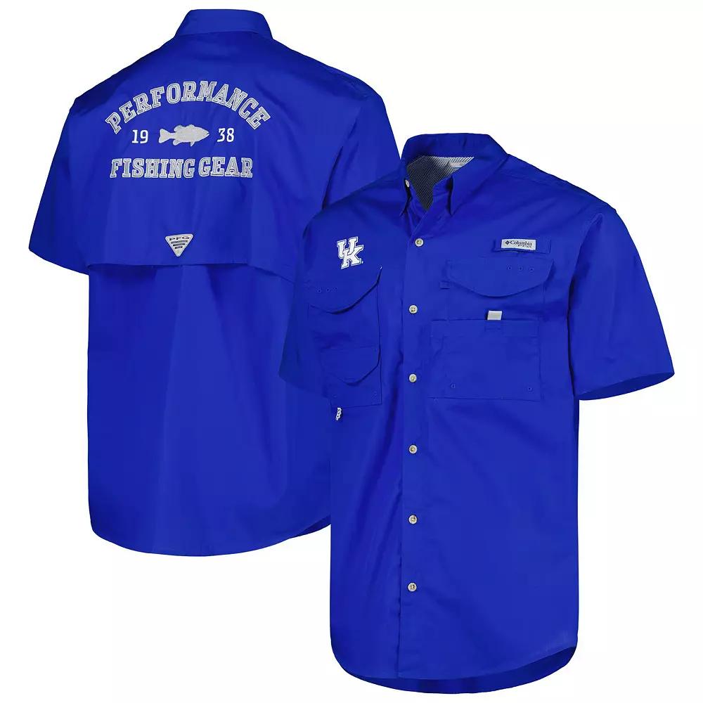 Men's Columbia Royal Kentucky Wildcats Bonehead Button-Up Shirt,  Product Image