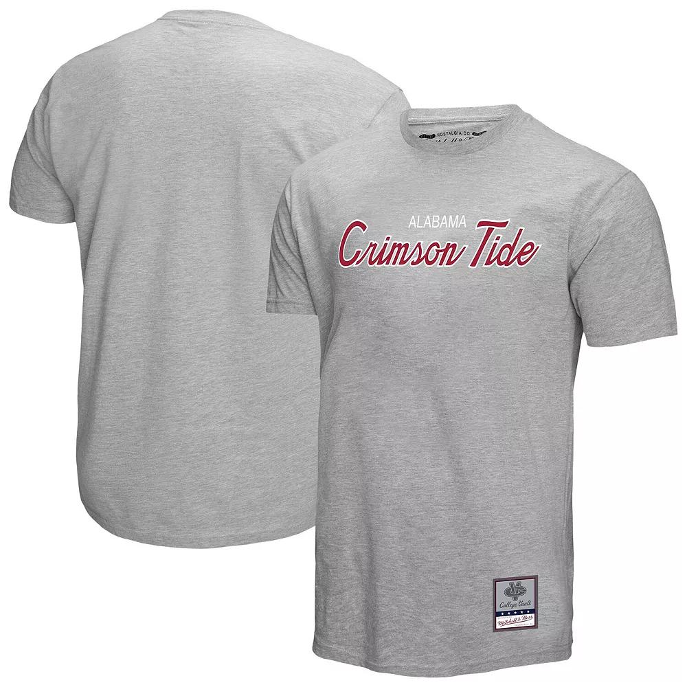 Men's Mitchell & Ness Gray Alabama Crimson Tide Elite Script T-Shirt,  Product Image