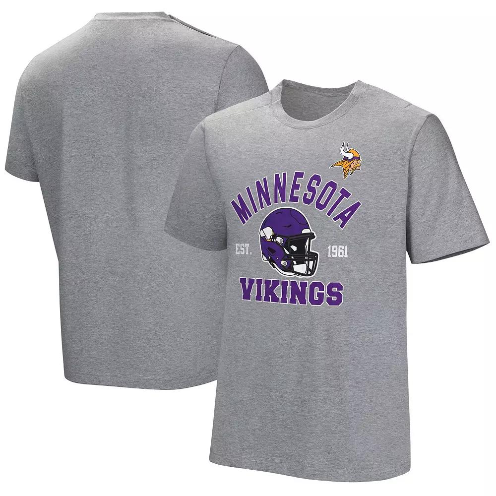 Men's  Gray Minnesota Vikings Tackle Adaptive T-Shirt, Size: Large, Grey Product Image