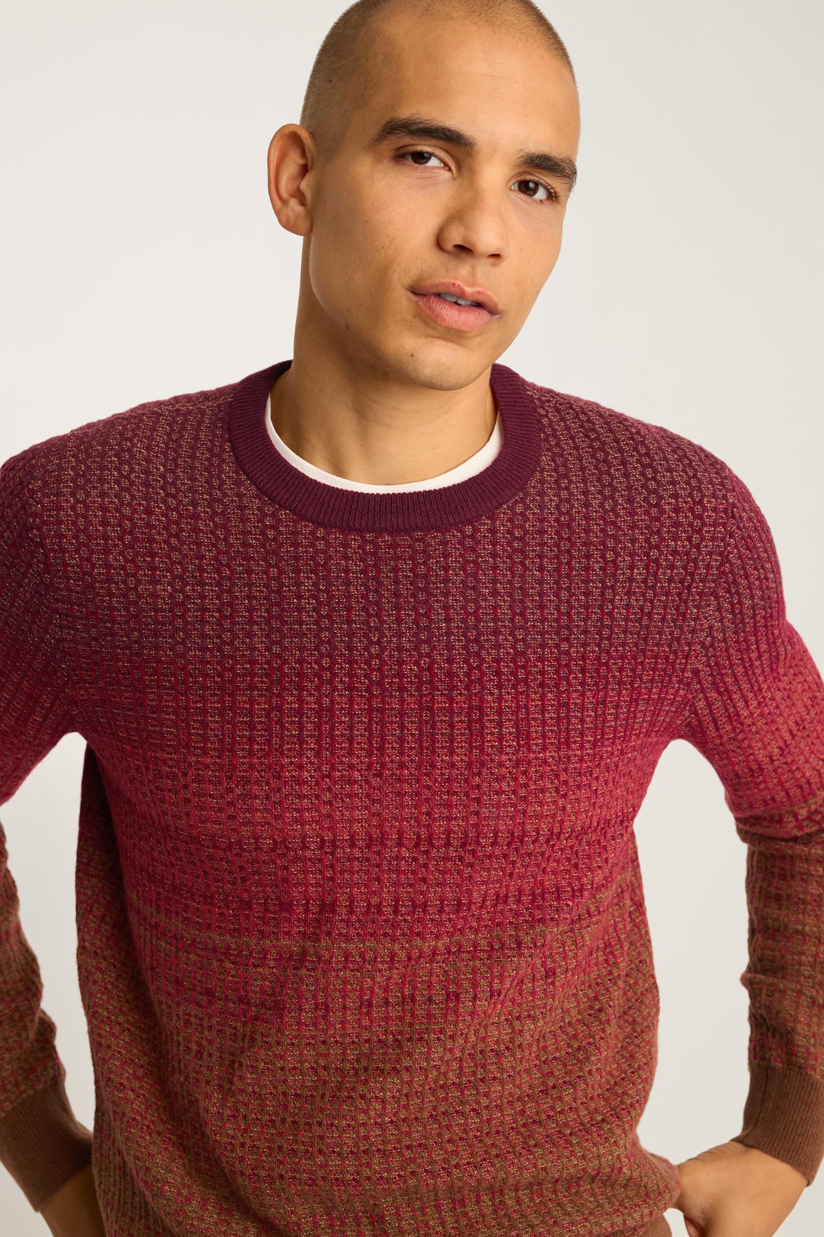 Ombre Crew Neck Sweater Product Image