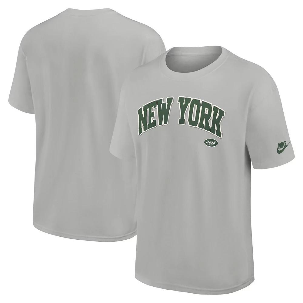 Men's Nike Silver New York Jets Rewind Max90 Statement T-Shirt,  Product Image