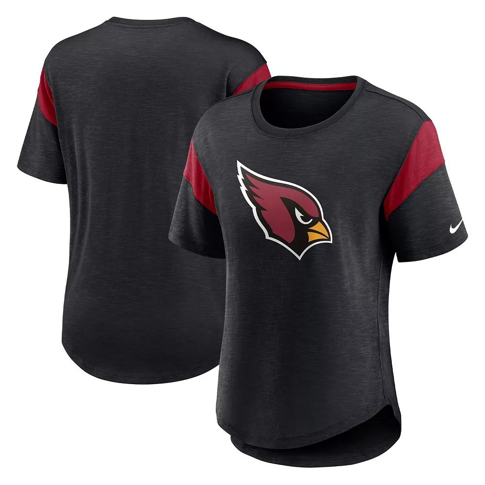 Women's Nike Heather Black Arizona Cardinals Primary Logo Fashion Top,  Product Image