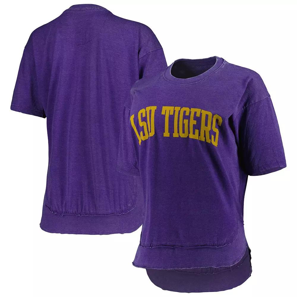 Women's Pressbox Purple LSU Tigers Arch Poncho T-Shirt,  Product Image