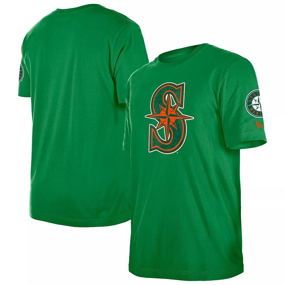 Men's New Era Kelly Green Toronto Blue Jays St. Patrick's Day Shamrock Fill T-Shirt,  Product Image