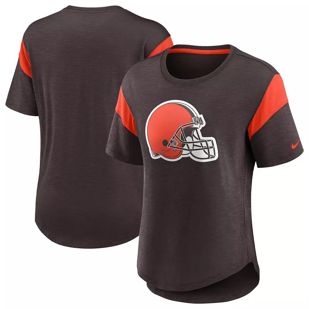 Women's Nike Brown Cleveland Browns Primary Logo Fashion Top,  Product Image