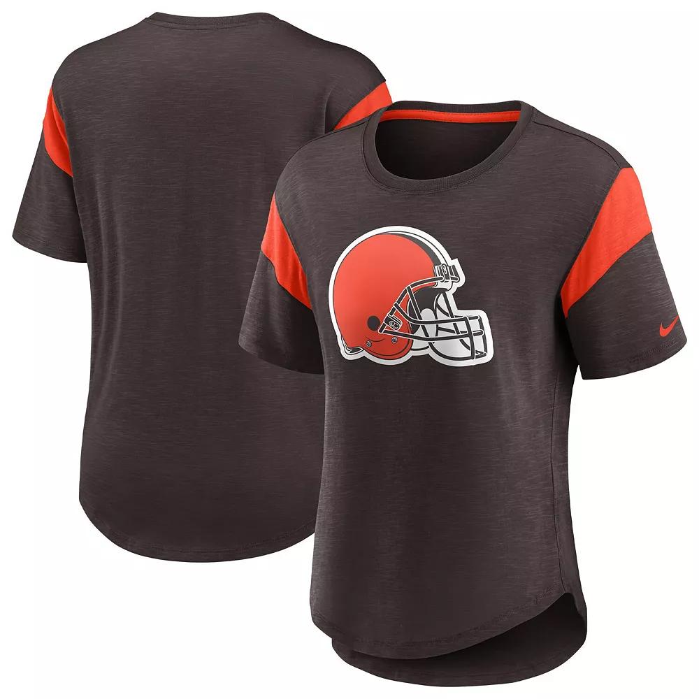 Women's Nike Brown Cleveland Browns Primary Logo Fashion Top,  Product Image