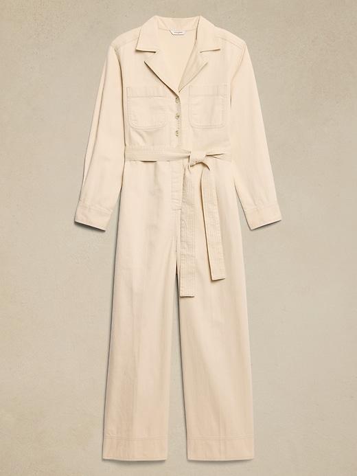 Tailored Denim Jumpsuit Product Image