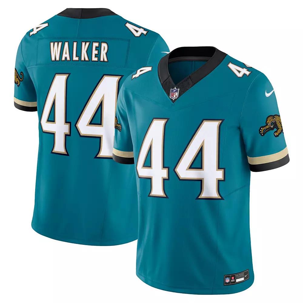 Men's Nike Travon Walker Teal Jacksonville Jaguars Prowler Throwback Vapor F.U.S.E. Limited Jersey,  Product Image