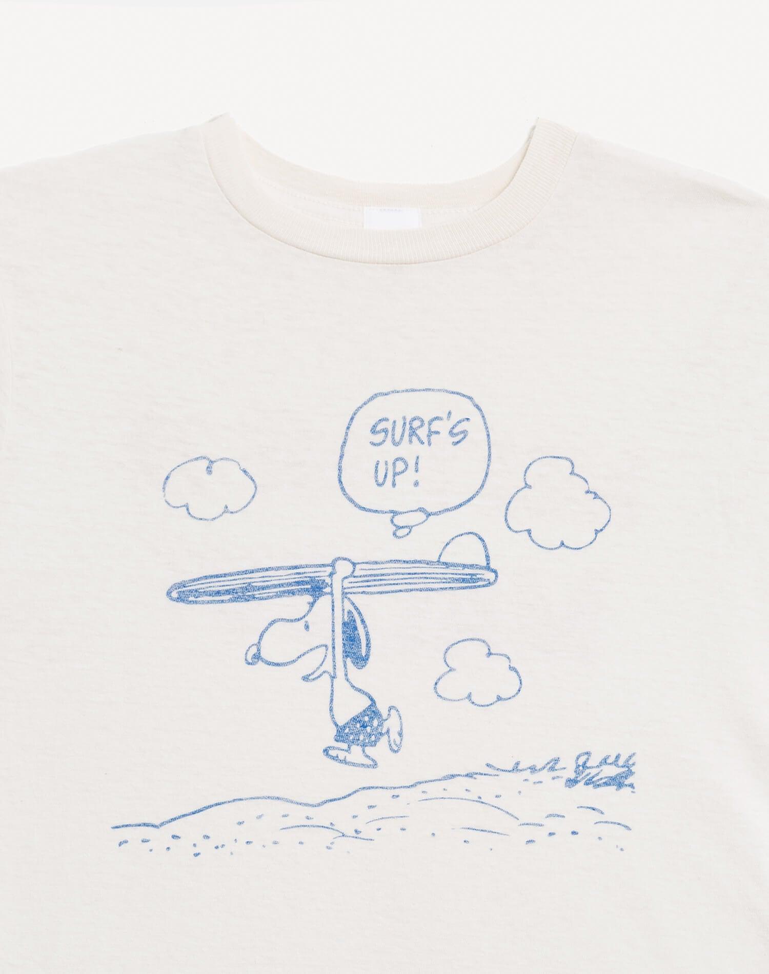 Classic "Snoopy Surfs Up" Tee - Vintage White Female Product Image