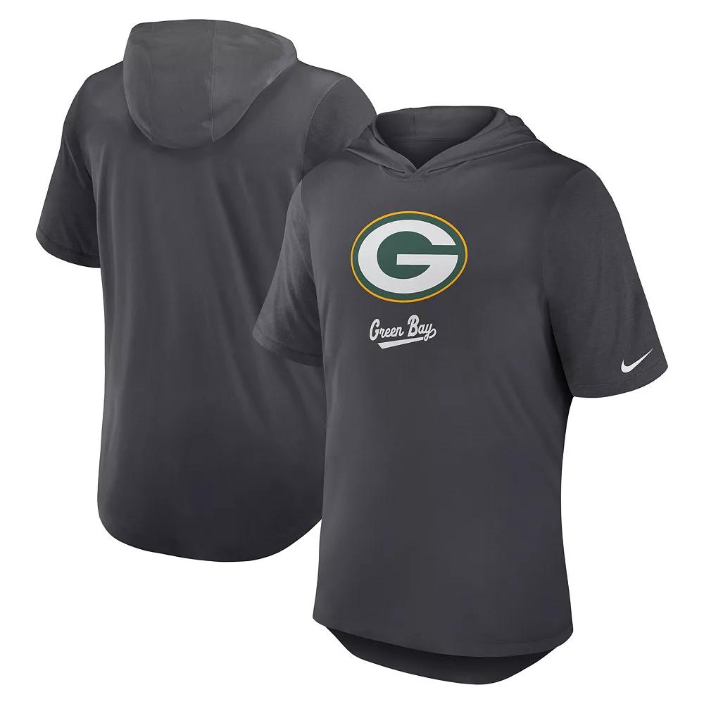 Green Bay Packers Nike Mens Dri-FIT NFL Hooded T-Shirt | 03NB06F7T-2B7 Product Image