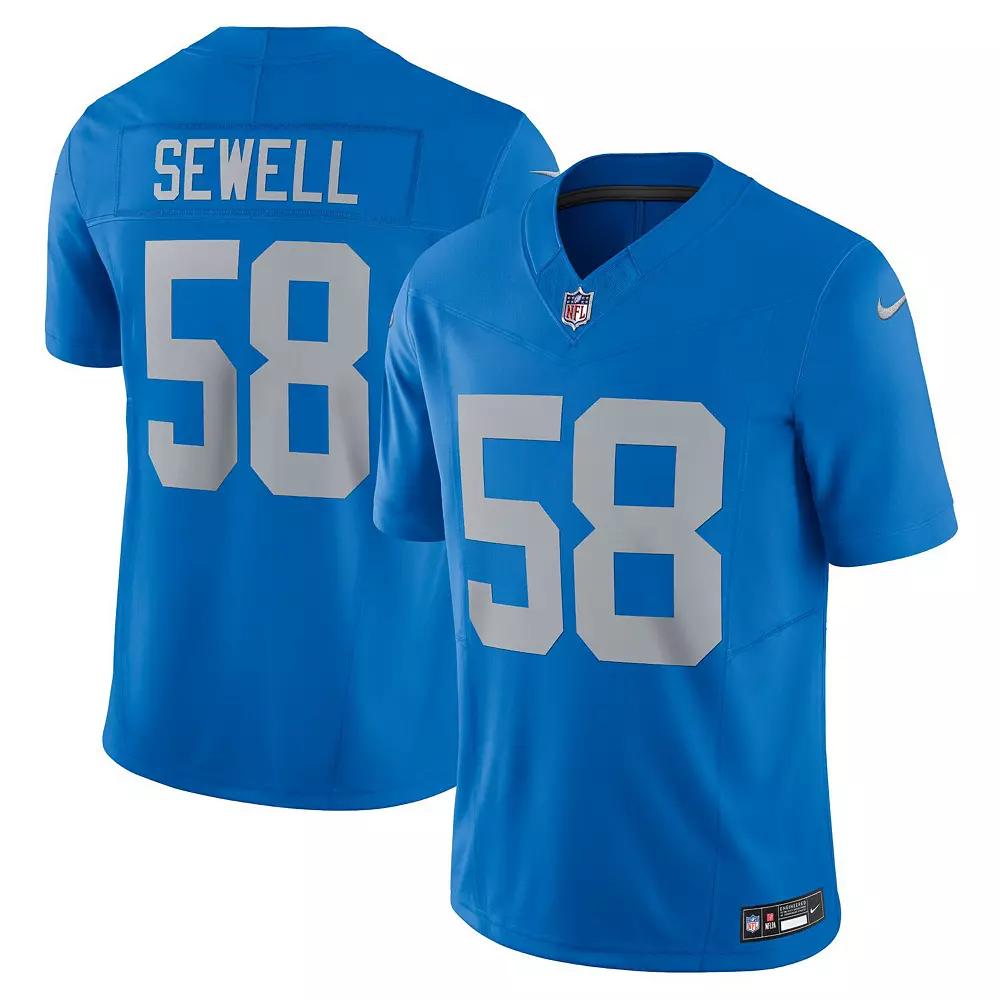 Men's Nike Penei Sewell Blue Detroit Lions Vapor F.U.S.E. Alternate Limited Jersey,  Product Image