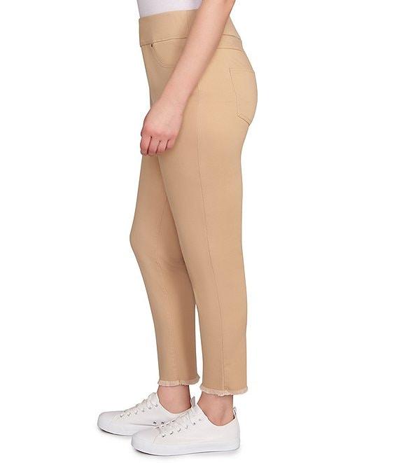 Ruby Rd. Tencel™ Lyocell Frayed Hem Pull-On Ankle Pants Product Image