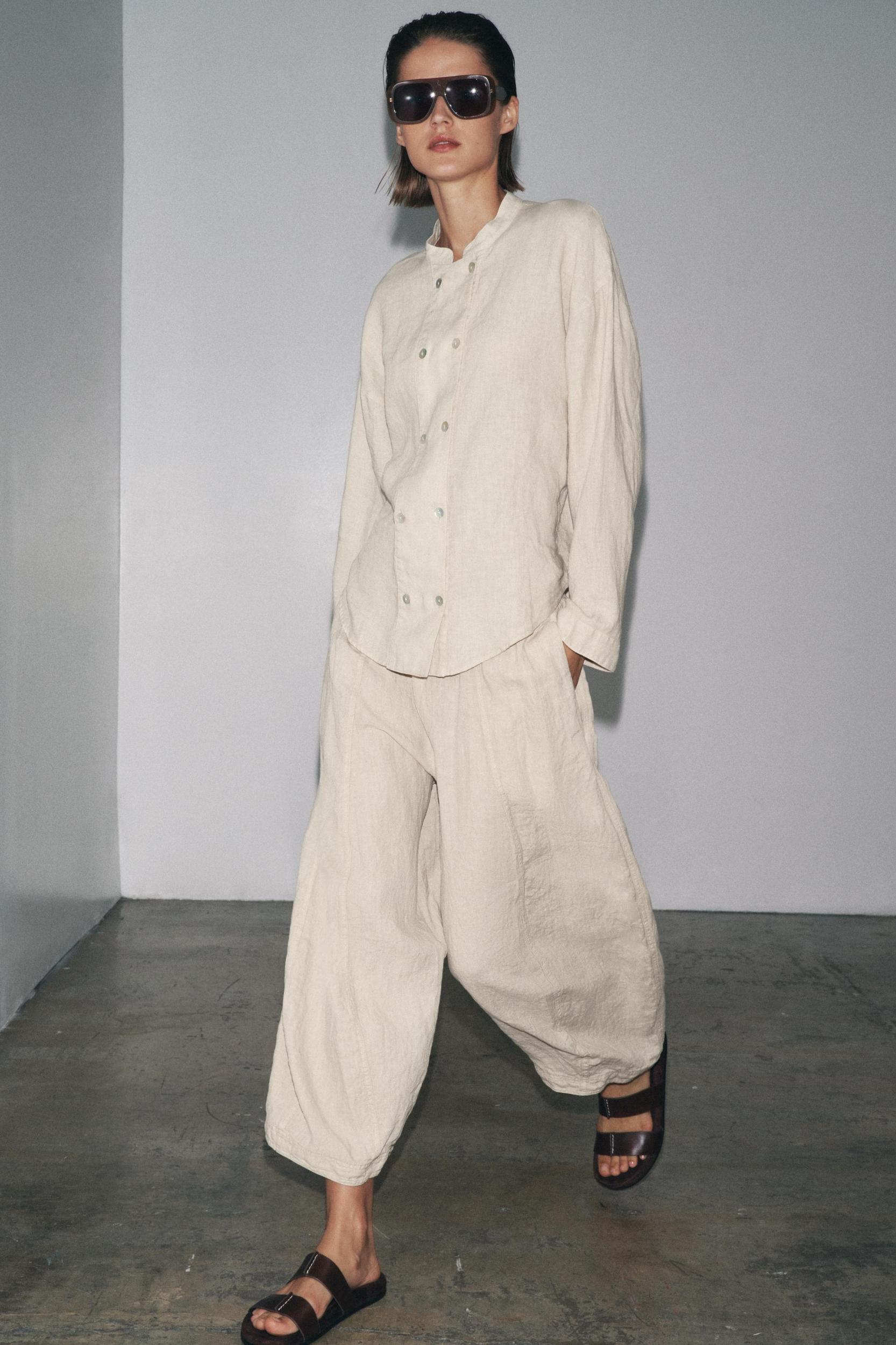 ZW COLLECTION LINEN PANTS Product Image