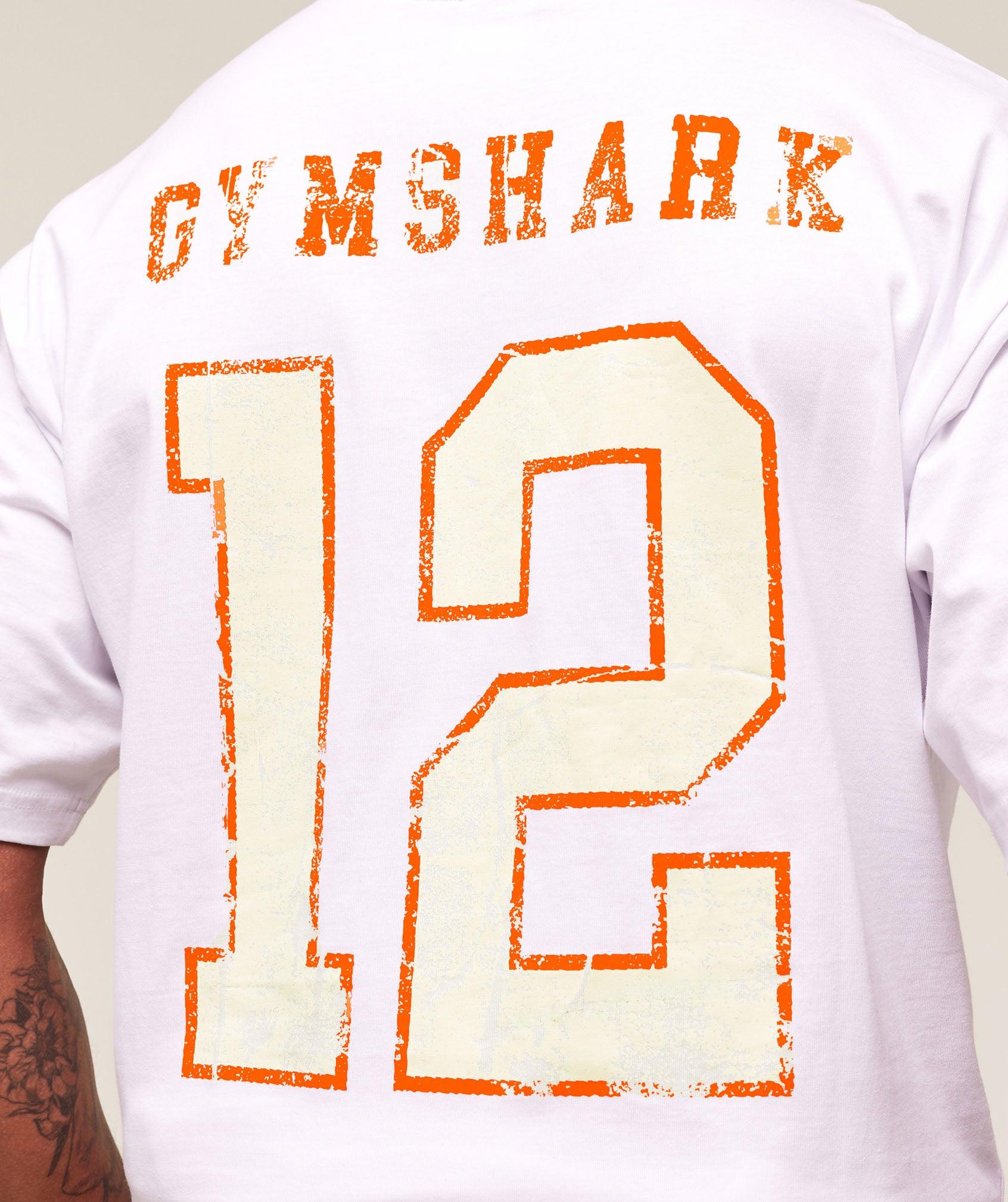 Gymshark Campus T-Shirt - White Male Product Image