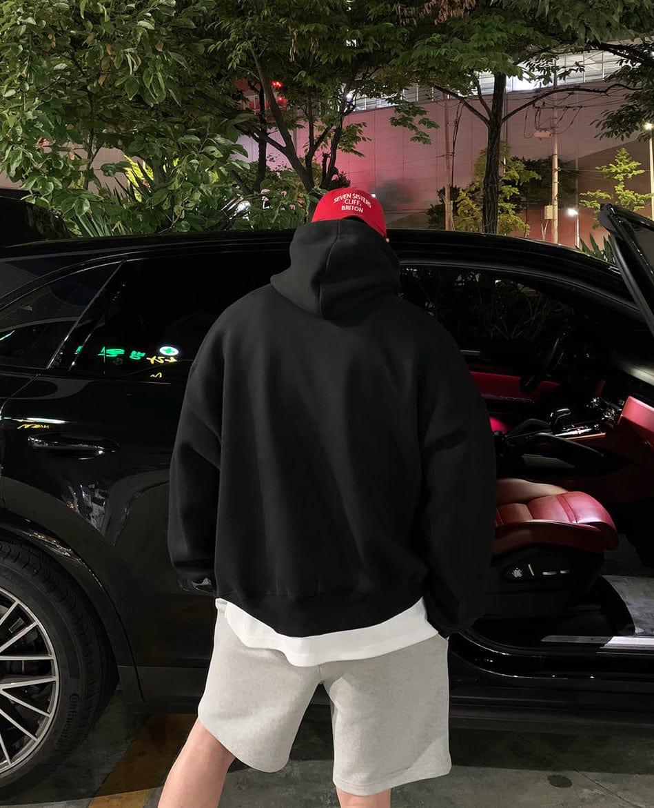 RT No. 12096 BOSTON LETTERED PULLOVER HOODIE Product Image