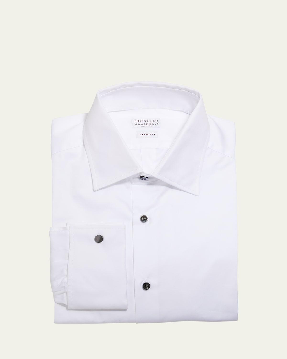Mens French-Cuff Tuxedo Dress Shirt Product Image