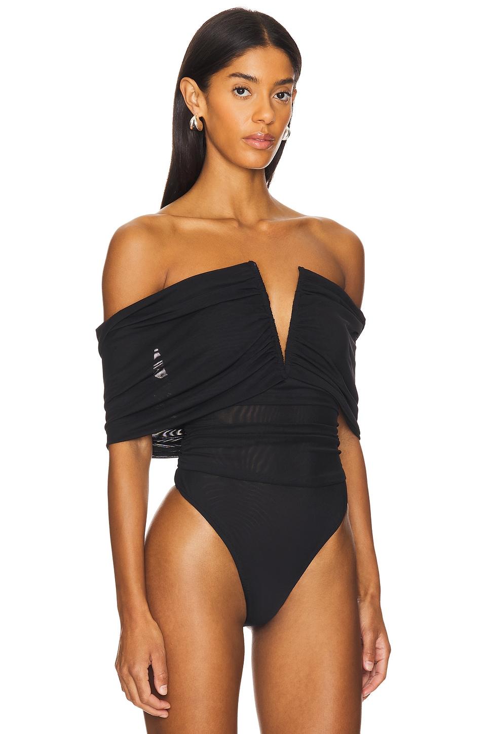 Ruched Off Shoulder Bodysuit WeWoreWhat Product Image
