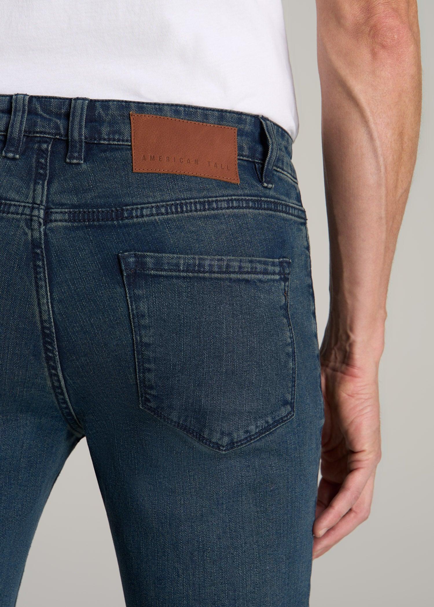 Dylan Slim Fit Jeans for Tall Men in Coastal Blue Male Product Image