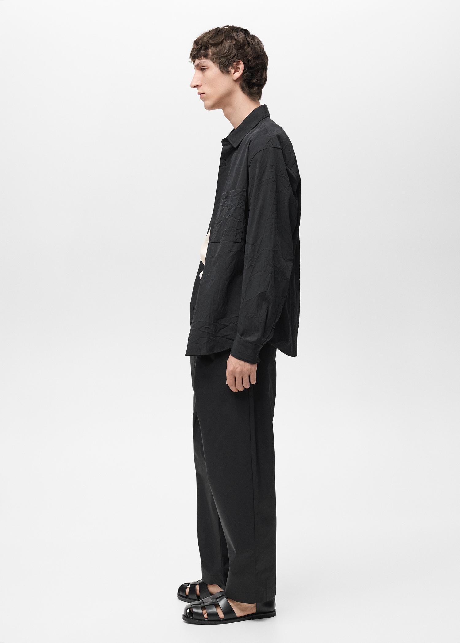 Relaxed-fit technical pants - Men | MANGO USA Product Image