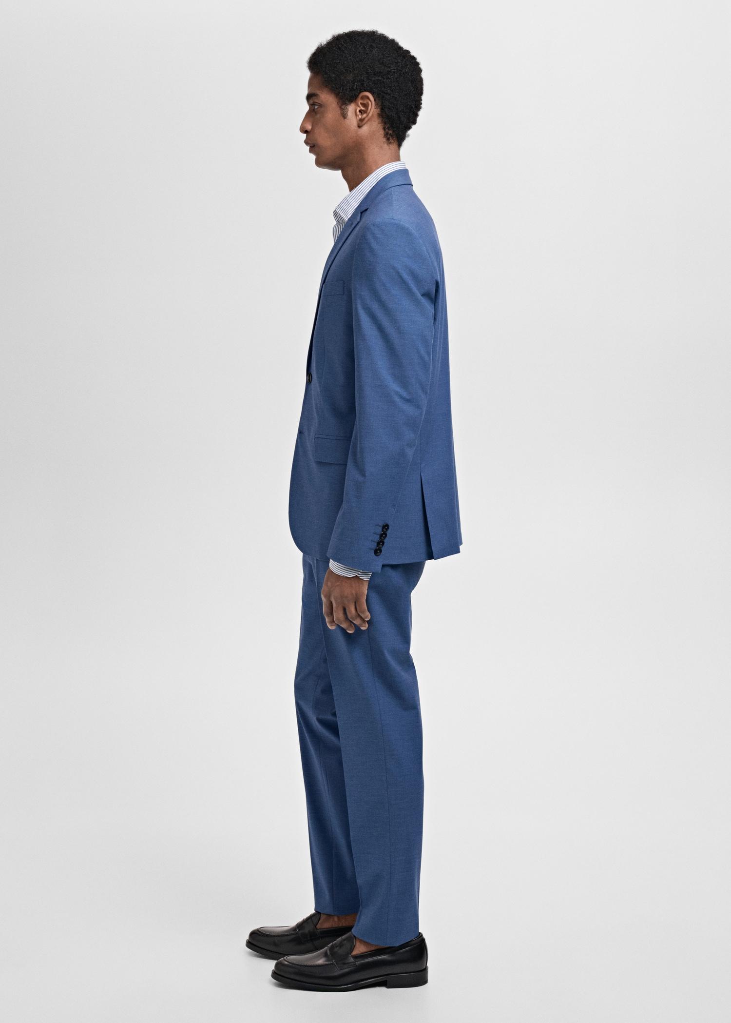 Stretch fabric super slim-fit suit trousers - Men | MANGO USA Product Image