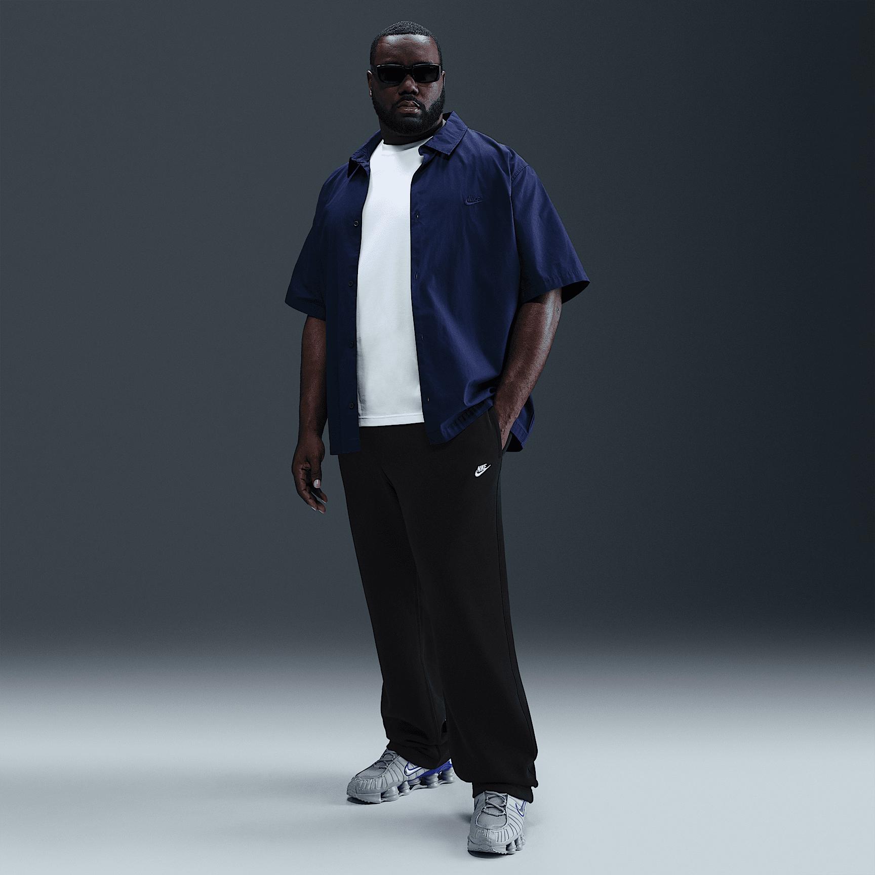 Nike Mens Club Open-Hem Fleece Pants | FN3730-010 Product Image