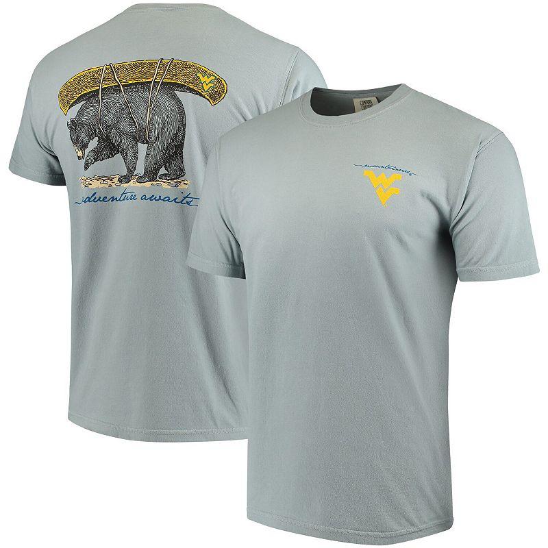 Men's Gray West Virginia Mountaineers Canoe Local Comfort Colors T-Shirt, Size: Large, Grey Product Image