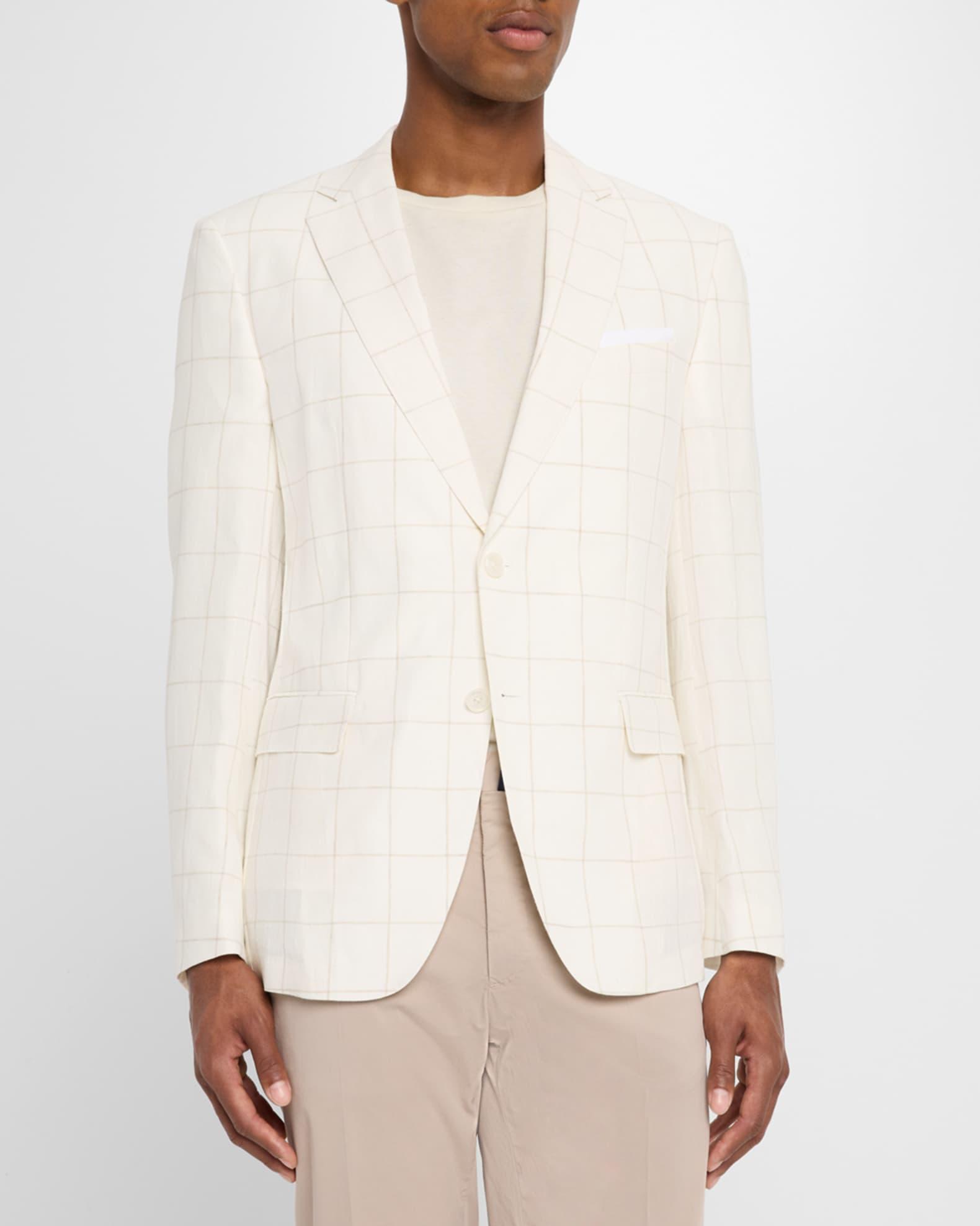 Men's Hutson Windowpane Linen-Wool Sport Coat Product Image