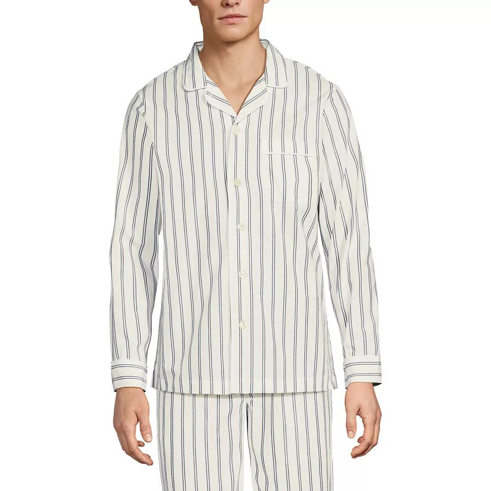 Men's Lands' End Broadcloth Pajama Sleep Shirt,  Product Image