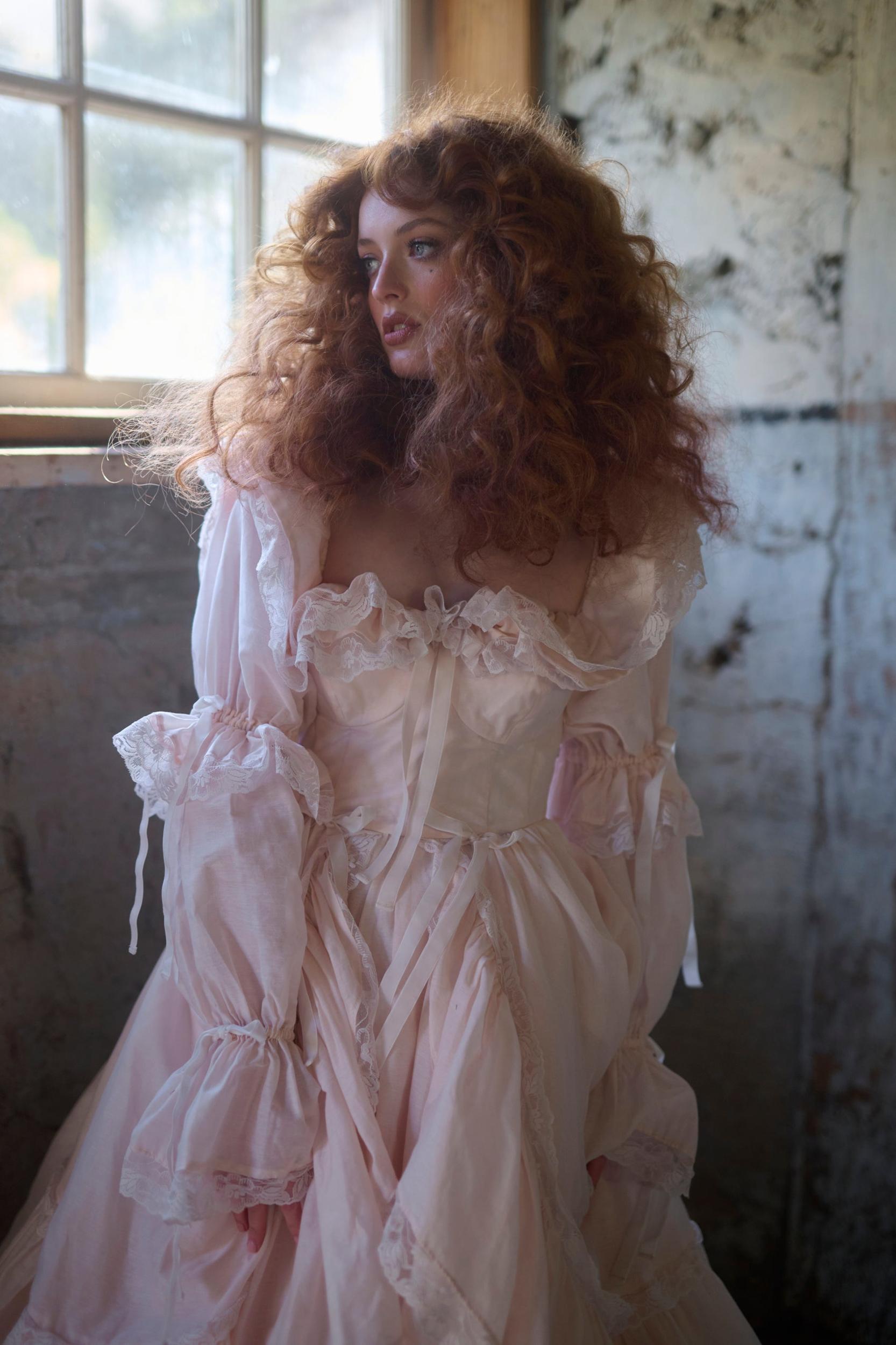 The Blush Silk Organdy Waltz Gown Product Image