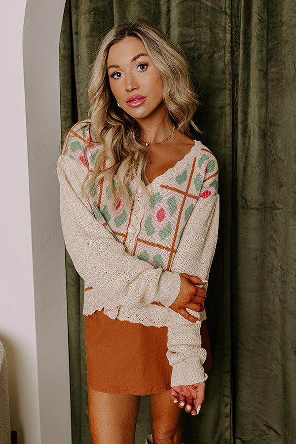 Boho Feels Knit Cardigan Product Image