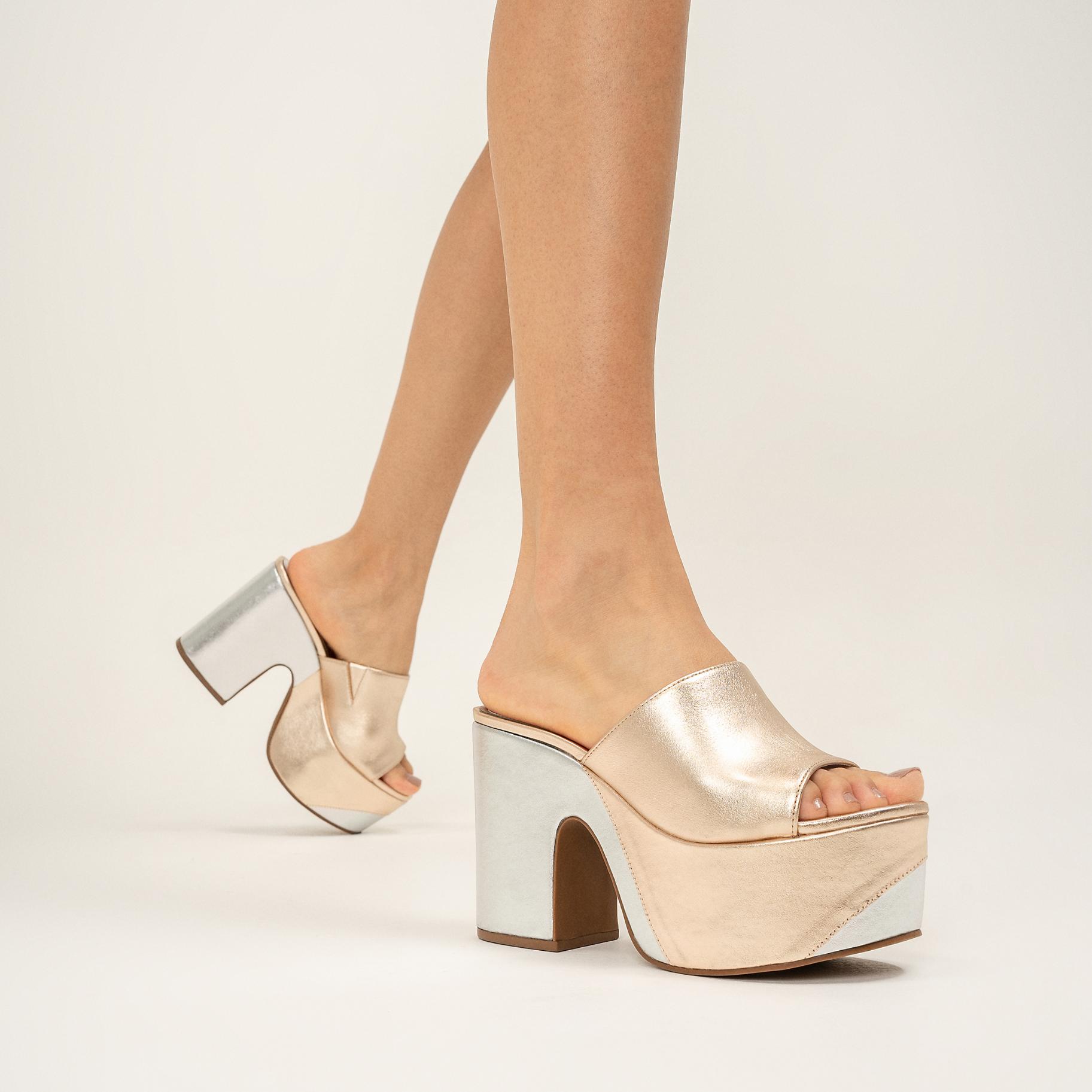 Dalle Metallic Leather Sandal Product Image