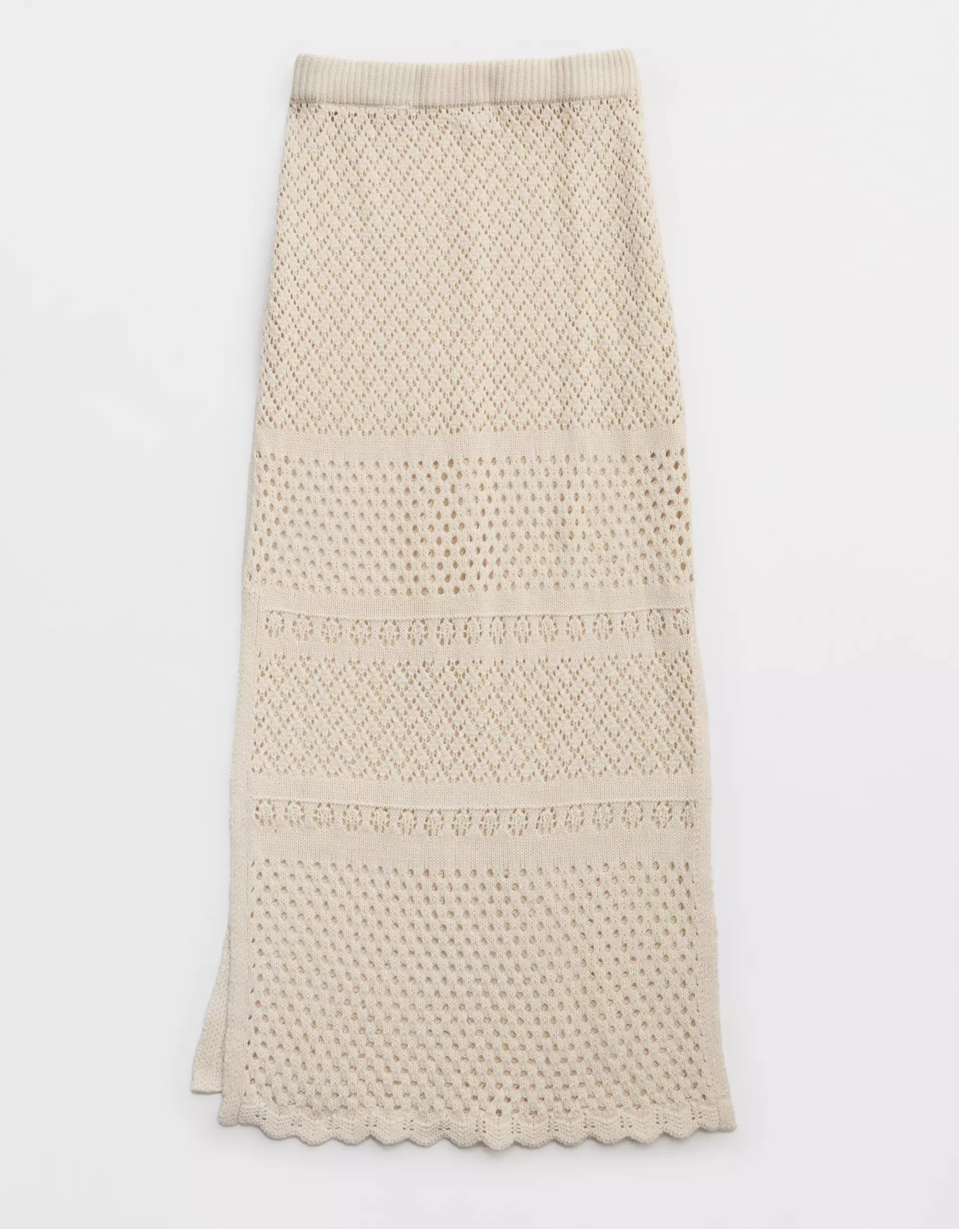 Aerie Crochet Coverup Maxi Skirt Product Image