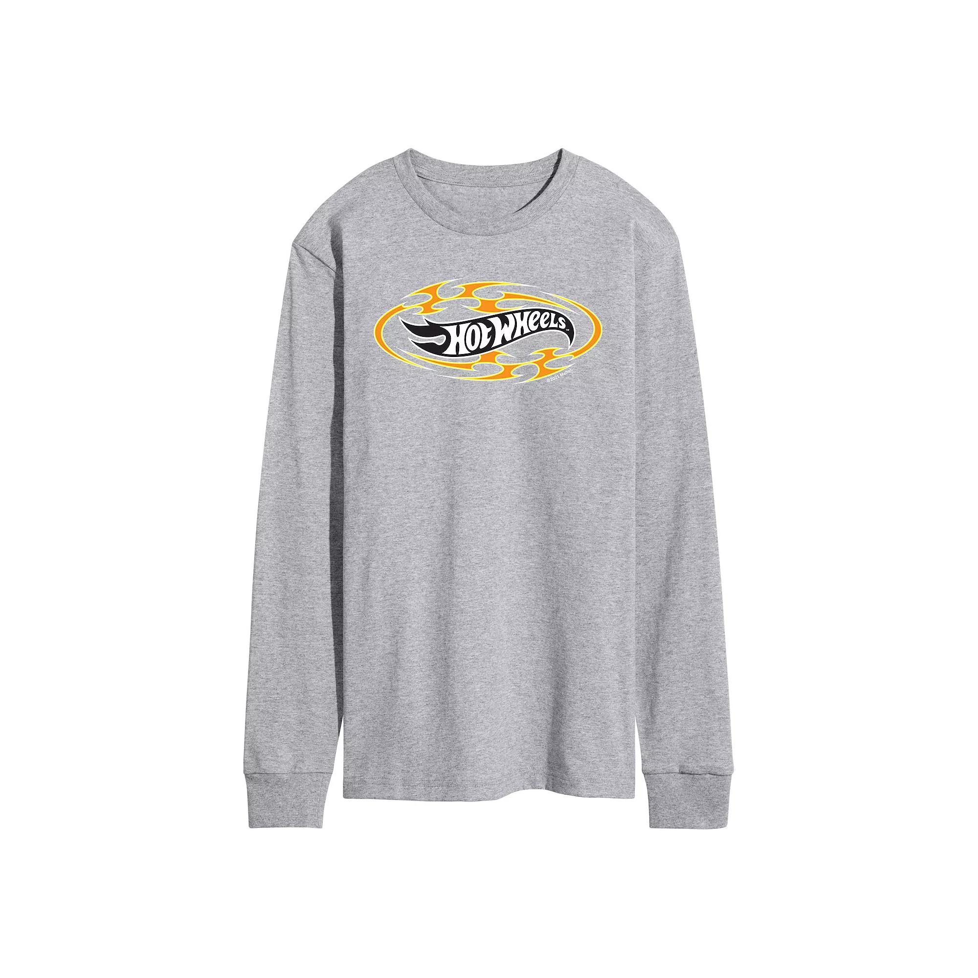 Men's Hot Wheels Flame Logo Long Sleeve,  Product Image