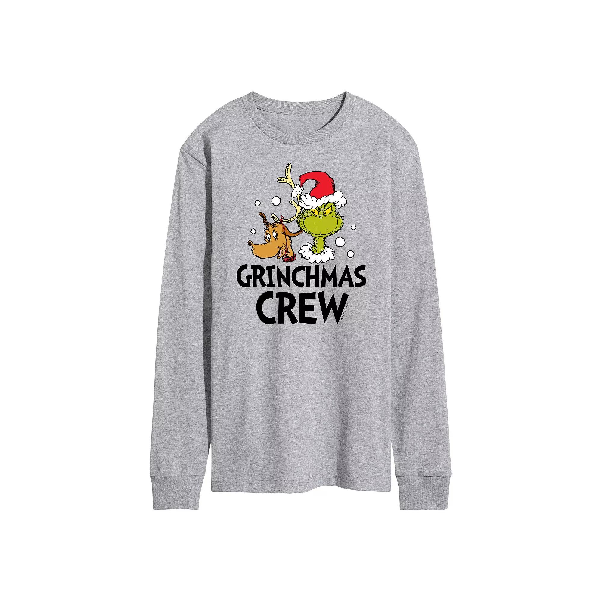 Men's Dr. Seuss Grinch Grinchmas Crew Long Sleeve Tee,  Product Image