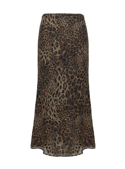 Eleganza Maxi Skirt Leopard Product Image