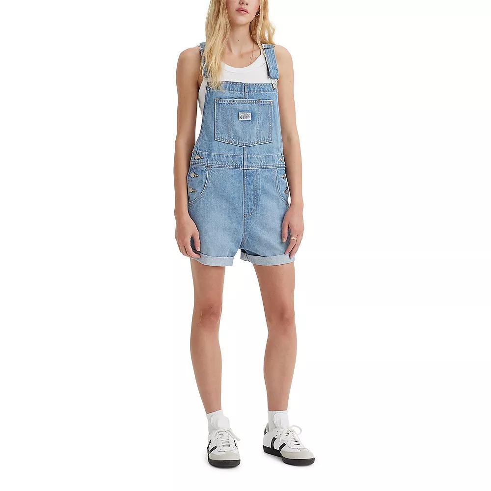 Levi's® Women's Vintage Shortalls XS: Lightweight Denim, Sleeveless, Square Neckline Product Image