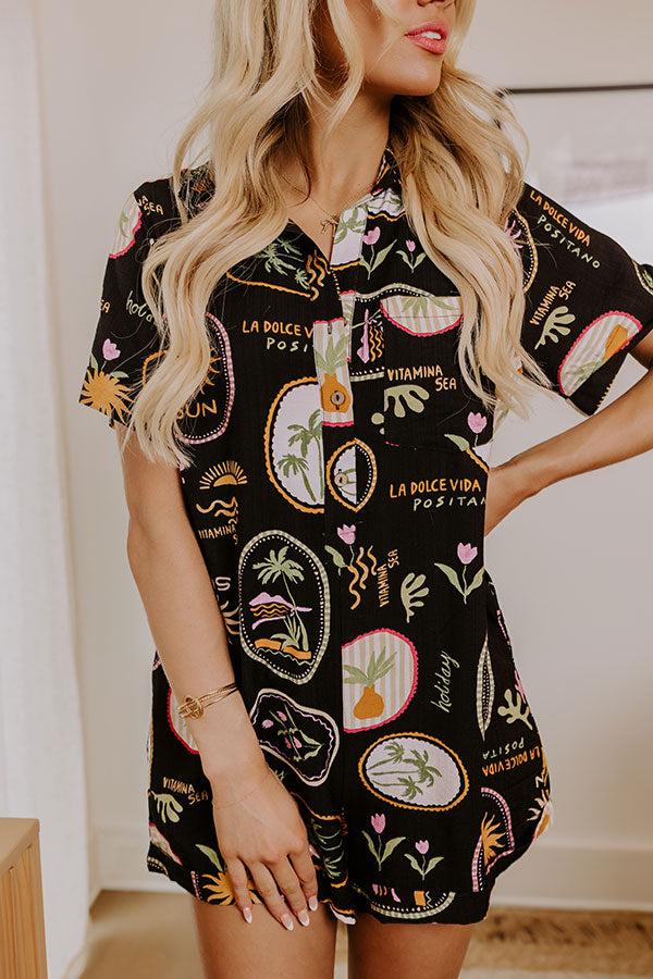 Cancun Ready Button Down Romper Product Image