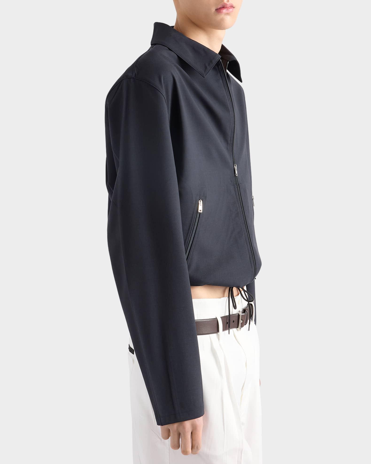 Men's Blouson Wool Zip-Front Jacket Product Image