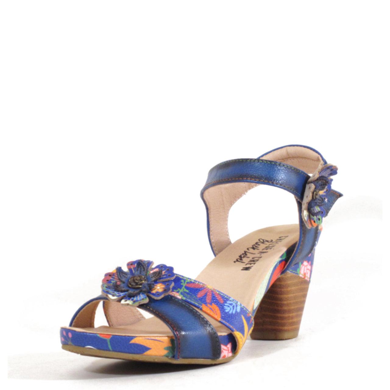 Daphne Retro Floral Heels Product Image