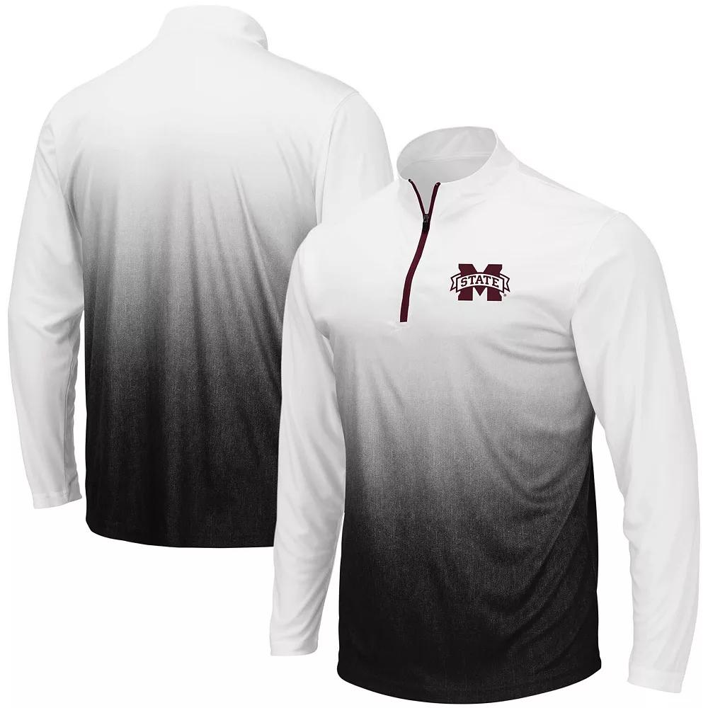 Men's Colosseum Gray Stanford Cardinal Magic Team Logo Quarter-Zip Jacket,  Product Image